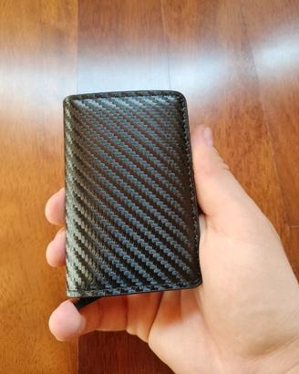 portafoglio porta carte slim uomo