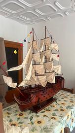 Modellino Veliero Galeone Legno Grande da Arredo