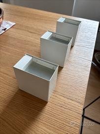 3 faretti da parete a led