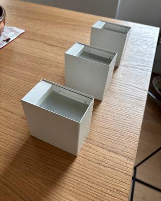 3 faretti da parete a led