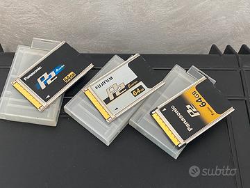 Schede Panasonic e Fuji P2 da 64gb