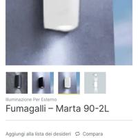 Applique faretto da esterni 2 Luci Fumagalli