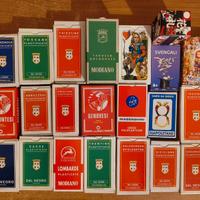 Collezione carte da gioco regionali italiane, etc.