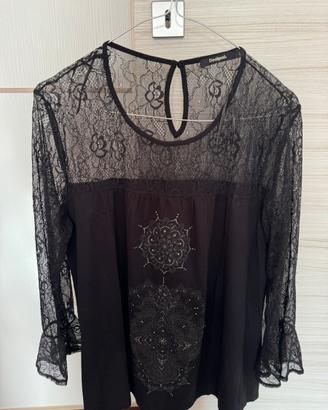 Maglia Desigual Nera - Taglia L