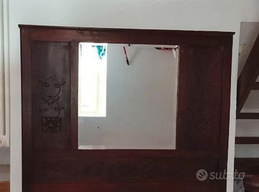 specchio in legno 