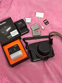 Canon G1 X + Accessori + Flash esterno
