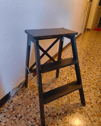 Scaletta pieghevole IKEA BEKVÄM nera - 3 gradini