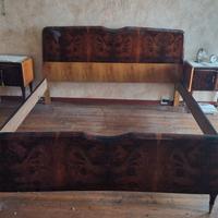 Struttura letto matrimoniale in legno