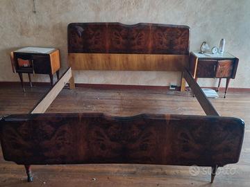 Struttura letto matrimoniale in legno
