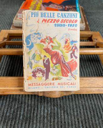 Libro vintage canzoni anni ‘50