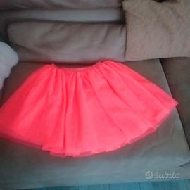 gonna H&M rosa fluo tg 134 nuova