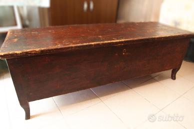cassapanca antica legno massello da ristruturare