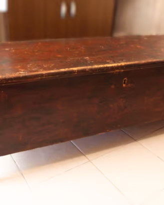cassapanca antica legno massello da ristruturare