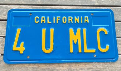 Targa vintage americana California personalizzata