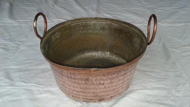 Paiolo pentola in rame antico 5