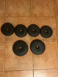 Set da 6 pesi Physionics - x4 da 1kg, x2 da 1,5kg