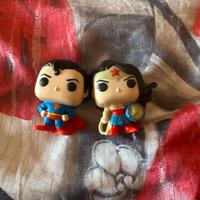 Coppia mini funko pop tema supereroi