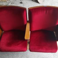 Poltrone sedie cinema vintage