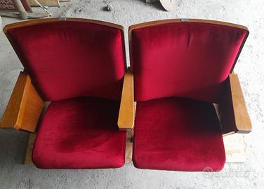 Poltrone sedie cinema vintage