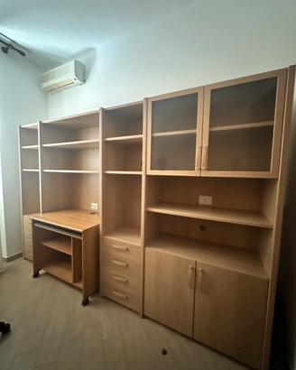 Mobile libreria + scrivania scorrevole