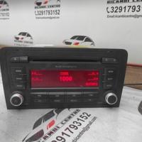 Autoradio lettore cd mp3 audi a3 sportback 8p00351