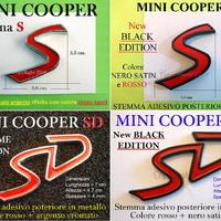 MINI COOPER S SD Stemma POSTERIORE Scritta Emblema