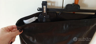 Gonna in vera pelle nera