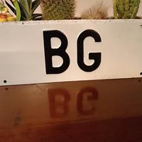 targa BG storica