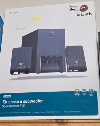 Kit Casse 2.1 con Subwoofer in Legno