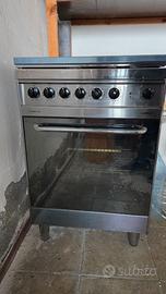 Cucina LOFRA 60x60 inox 4 fuochi e forno elettrico