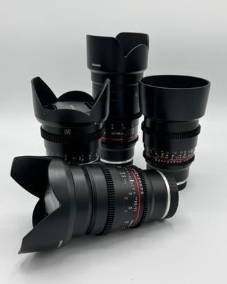 OBIETTIVI SONY E-Mount per il cinema Samyang VDSLR