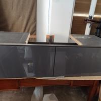 Mobile per lavabo Ikea Ante grigio scuro lucido 