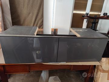 Mobile per lavabo Ikea Ante grigio scuro lucido 