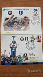 CARTOLINE INTER E TESSERA FILATELICA