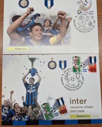 CARTOLINE INTER E TESSERA FILATELICA