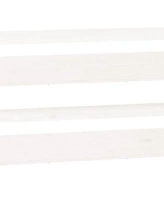 Scarpiere a Parete 2pz Bianco 110x9x23cm Legno