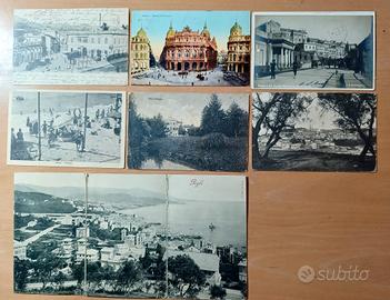 7 cartoline Liguria viaggiate e non