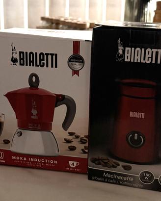 Caffettiera Moka 4 induzione Bialetti macinacaffè