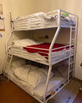 Letto a castello triplo 90 x 200 cm