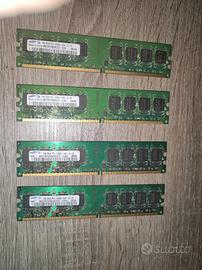 RAM DDR2 Samsung 4x1 GB DELL (4 disponibili)