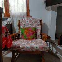02 poltrone in legno stile country 