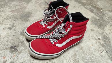 scarpe rosse Vans bambino 