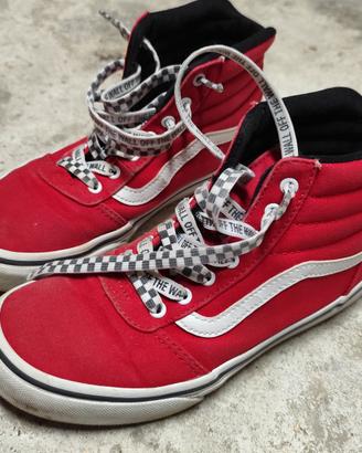 scarpe rosse Vans bambino 