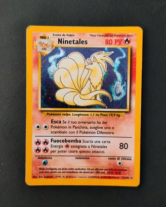 Ninetales 12/102 carta pokemon holo