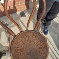 Sedia thonet legno incurvato originale