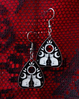 Orecchini  ouija gatti , handmade 