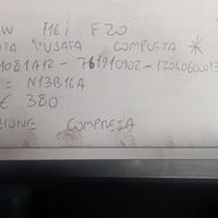 TESTATA USATA COMPLETA BMW 116I F20