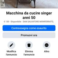 macchina da cucire singer funzionante