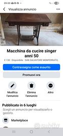 macchina da cucire singer funzionante
