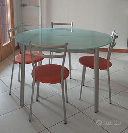 Tavolo rotondo Calligaris allungabile con sedie